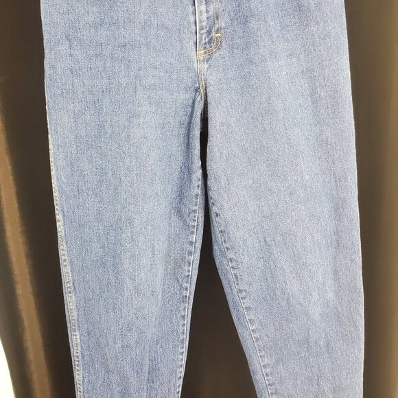 Vtg Charlies Angel Cheryl Tiegs Hi-Waist Mom Jeans sz 12 Tapered Leg Fit 27.5/29 - Picture 3 of 13